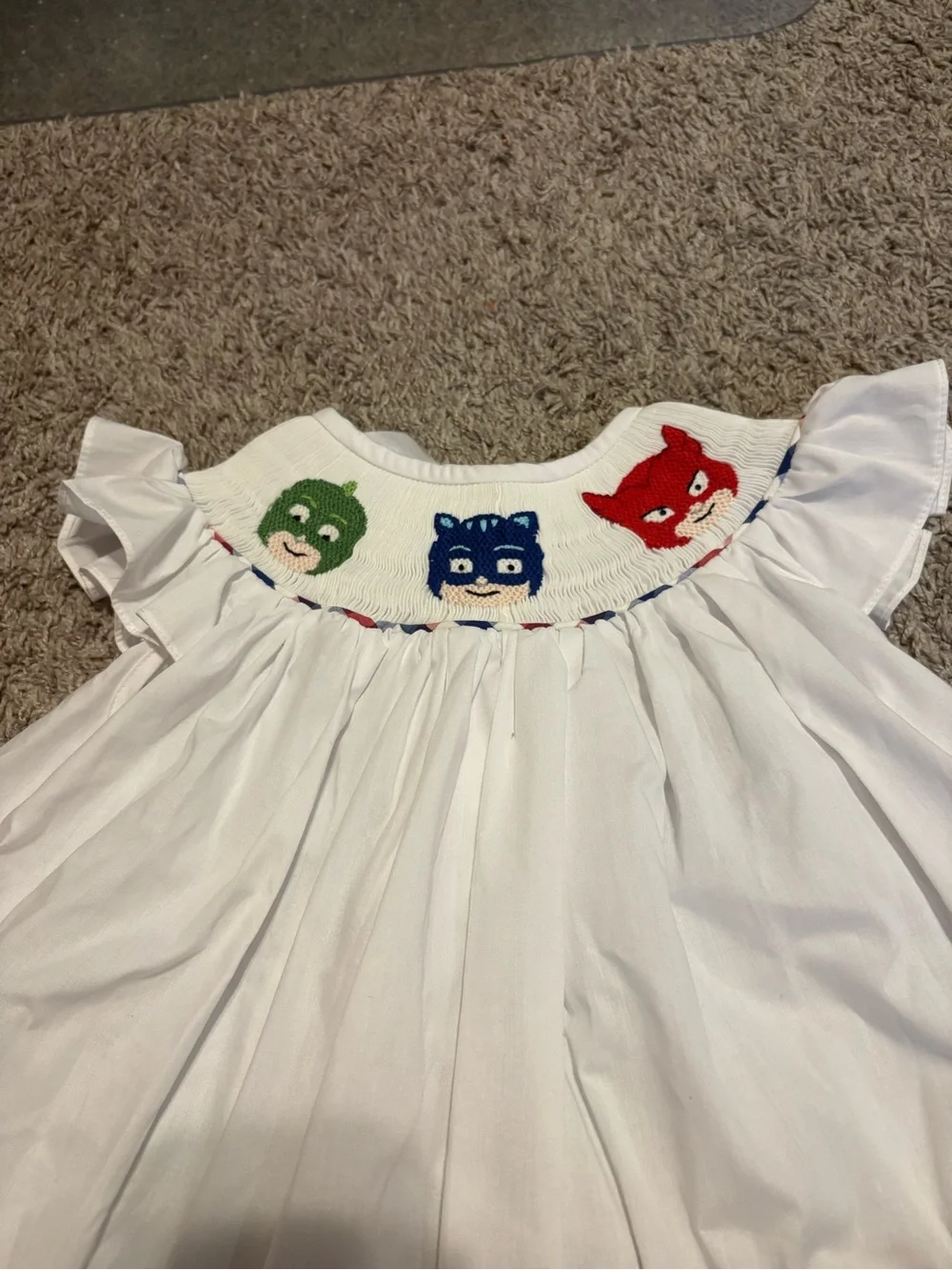 PJ Masks Handmade Smocked Outfit // 2T